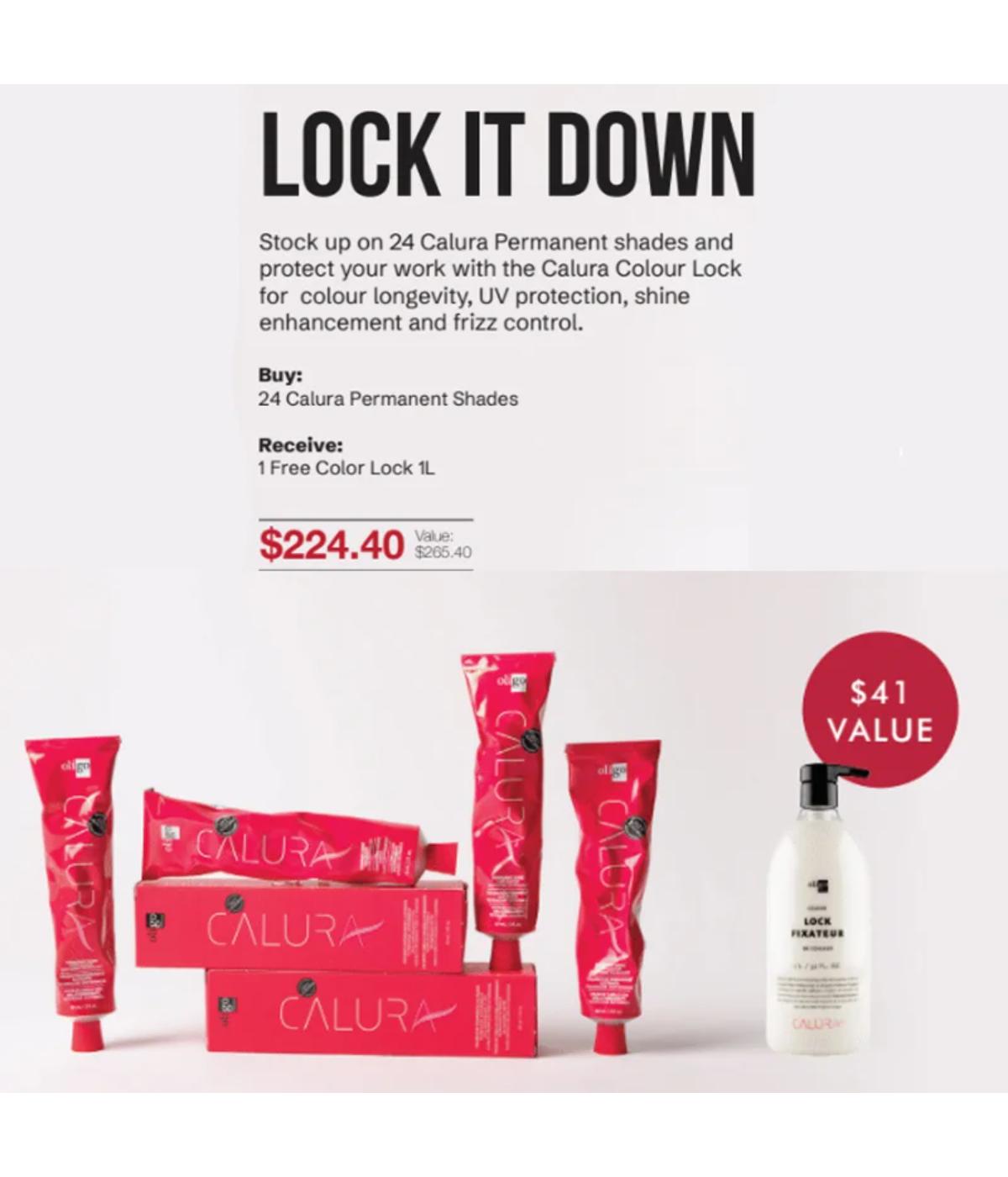 Oligo Calura Perm 24 Shades with Free 1L Colour Lock MJ26