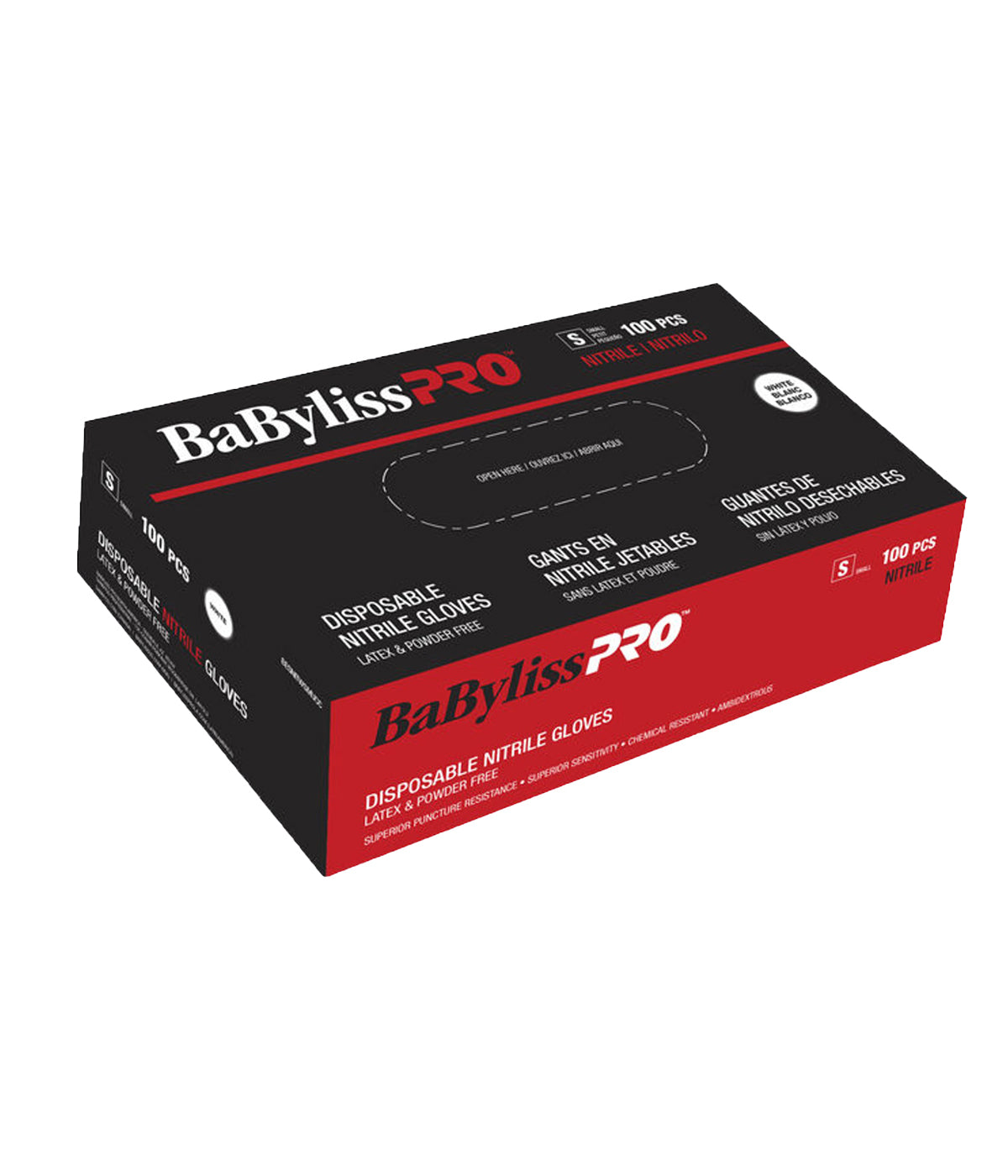 DA BP DISPOSABLE NITRILE GLOVES WHITE, MEDIUM