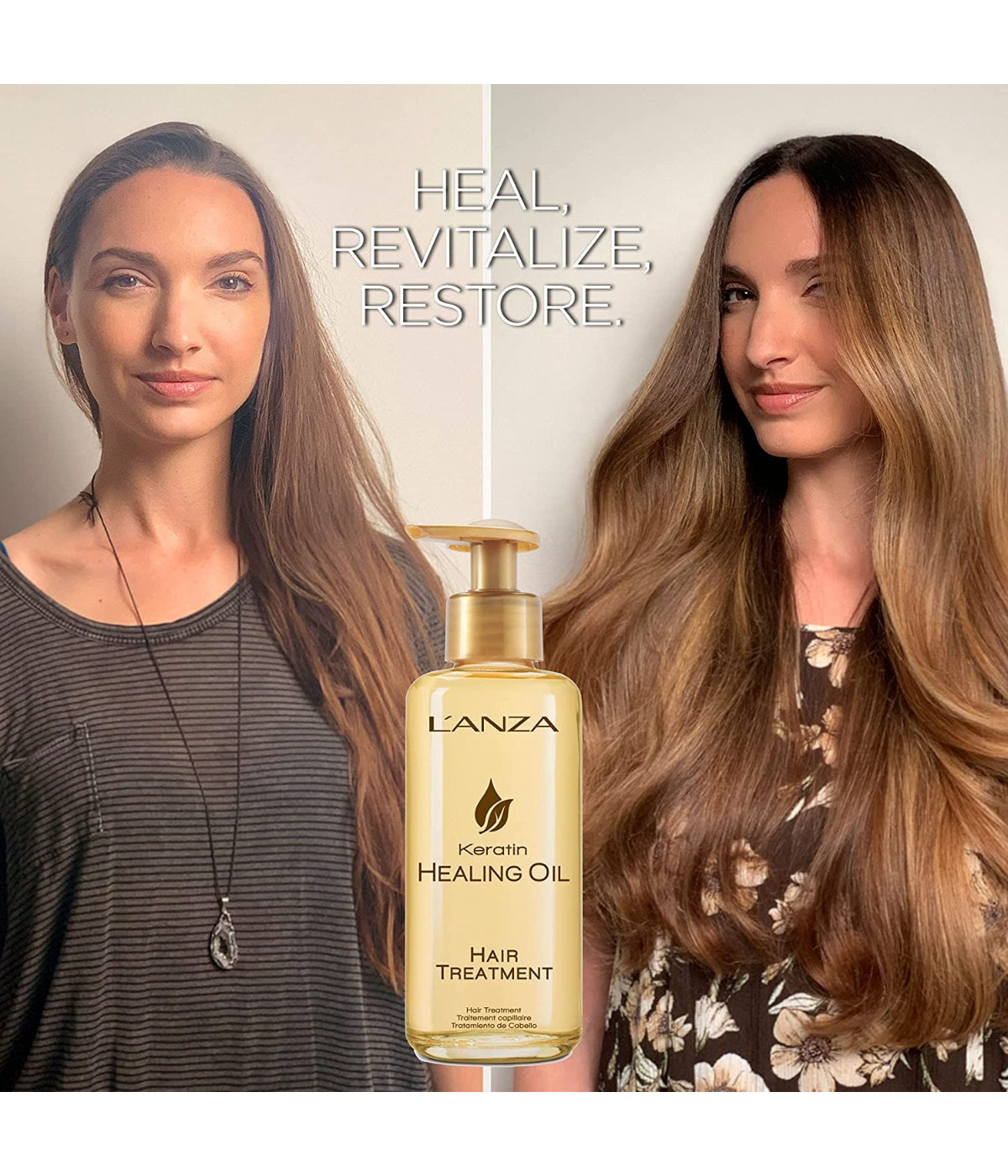 L'ANZA Keratin Healing Oil Hair Treatment, 100mL
