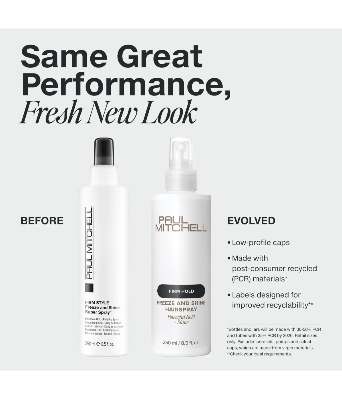 PM Freeze & Shine Hairspray 500ml (Restaged)