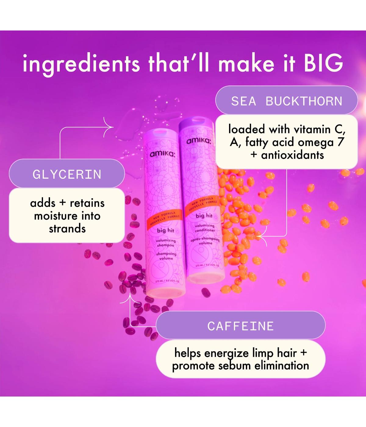 Amika Big Hit Volumizing Shampoo 1L