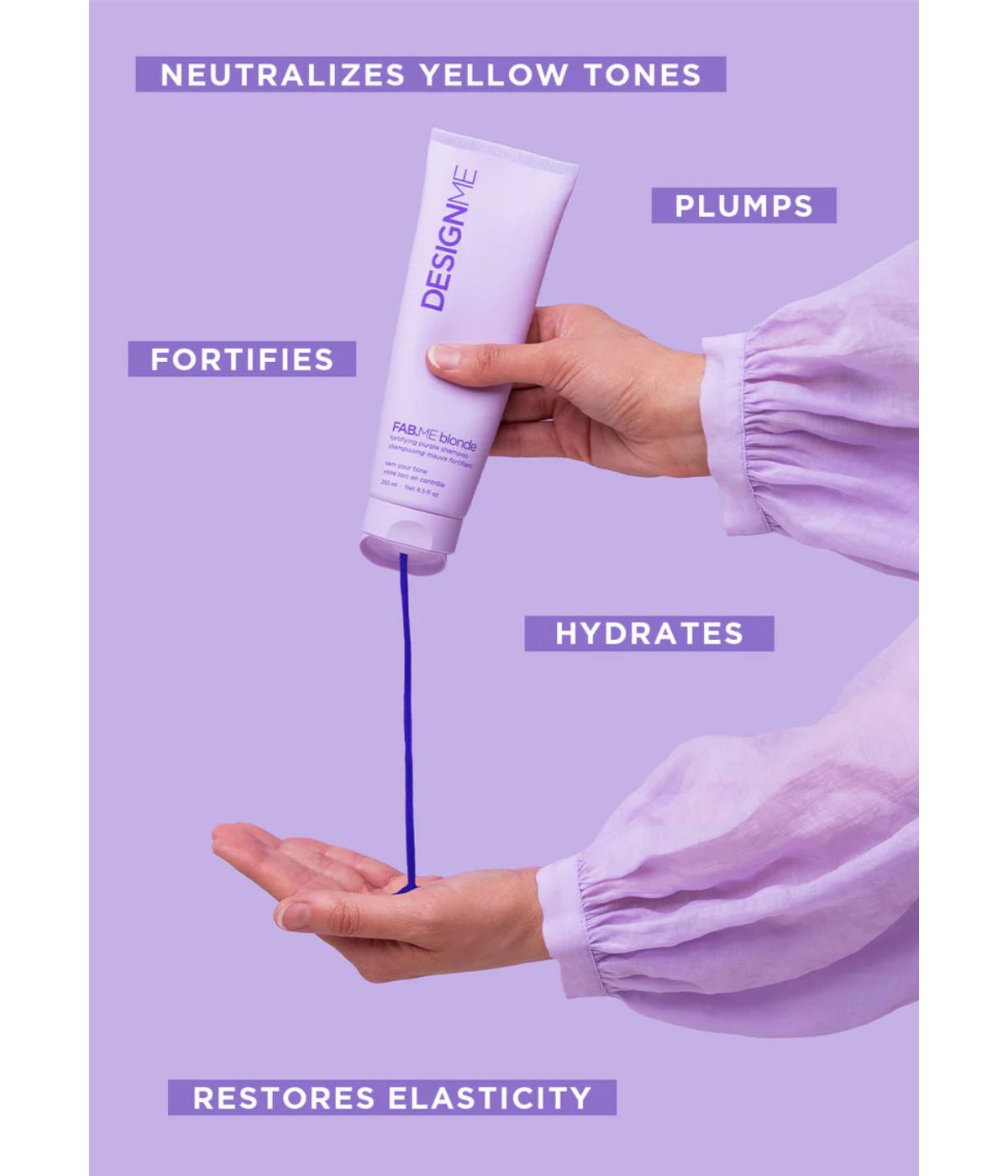 Design.Me Fab.Me Blonde Purple Shampoo 250ML