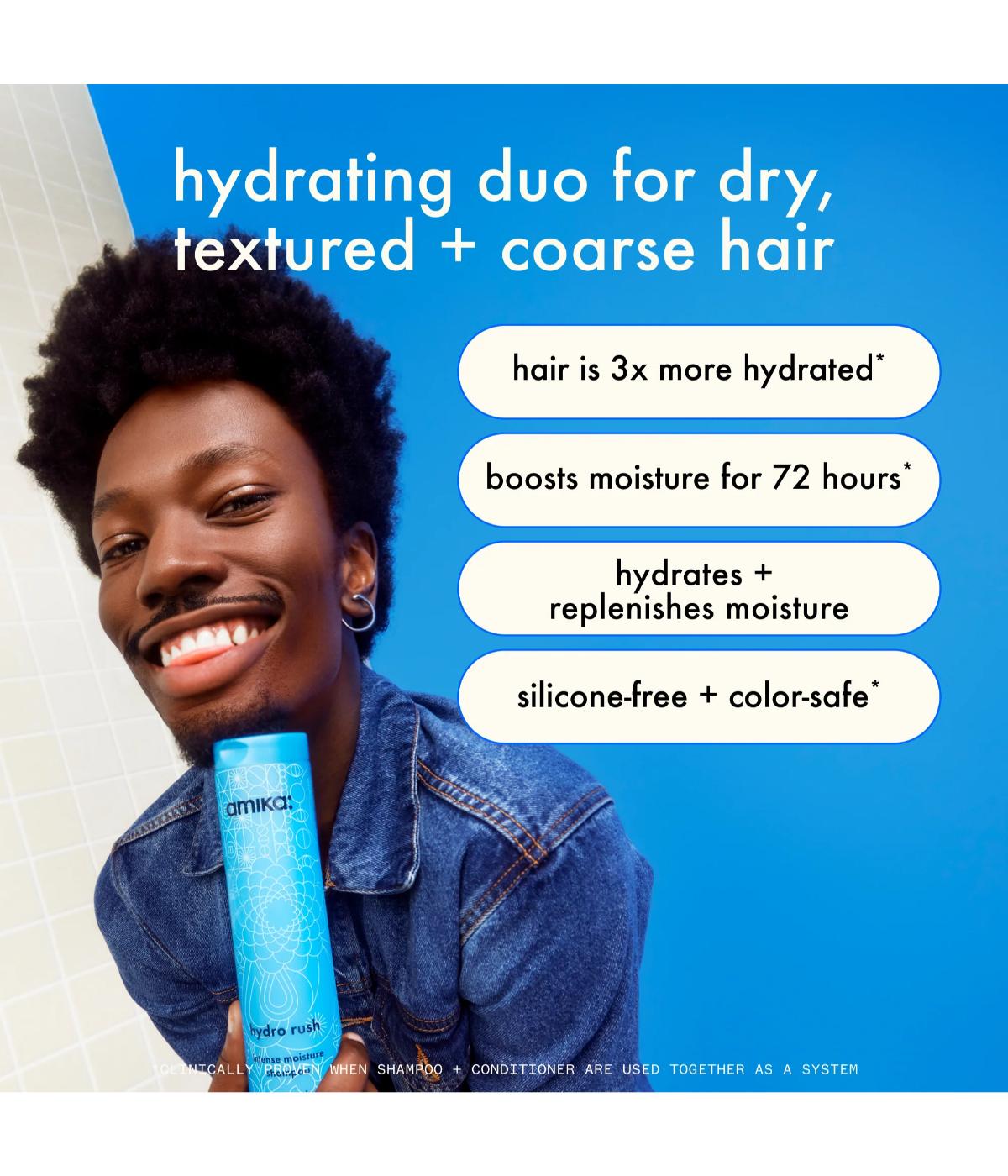 Amika Hydro Rush Intense Moisture Shampoo 1L