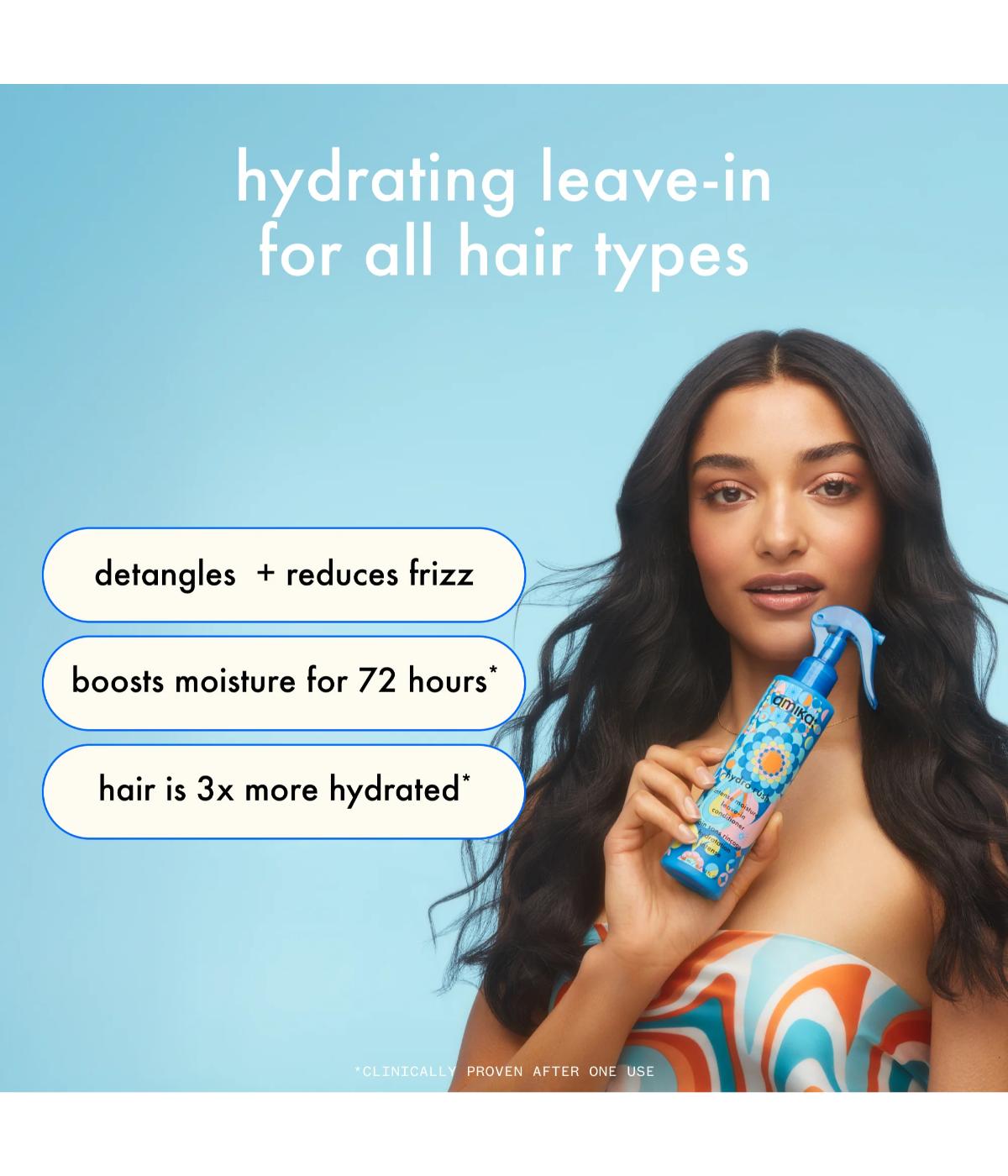 Amika Hydro Rush Intense Moisture Leave-In Conditioner 200ml