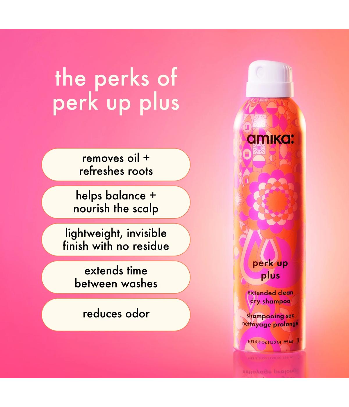 Amika Perk Up Plus Extended Clean Dry Shampoo 199ml
