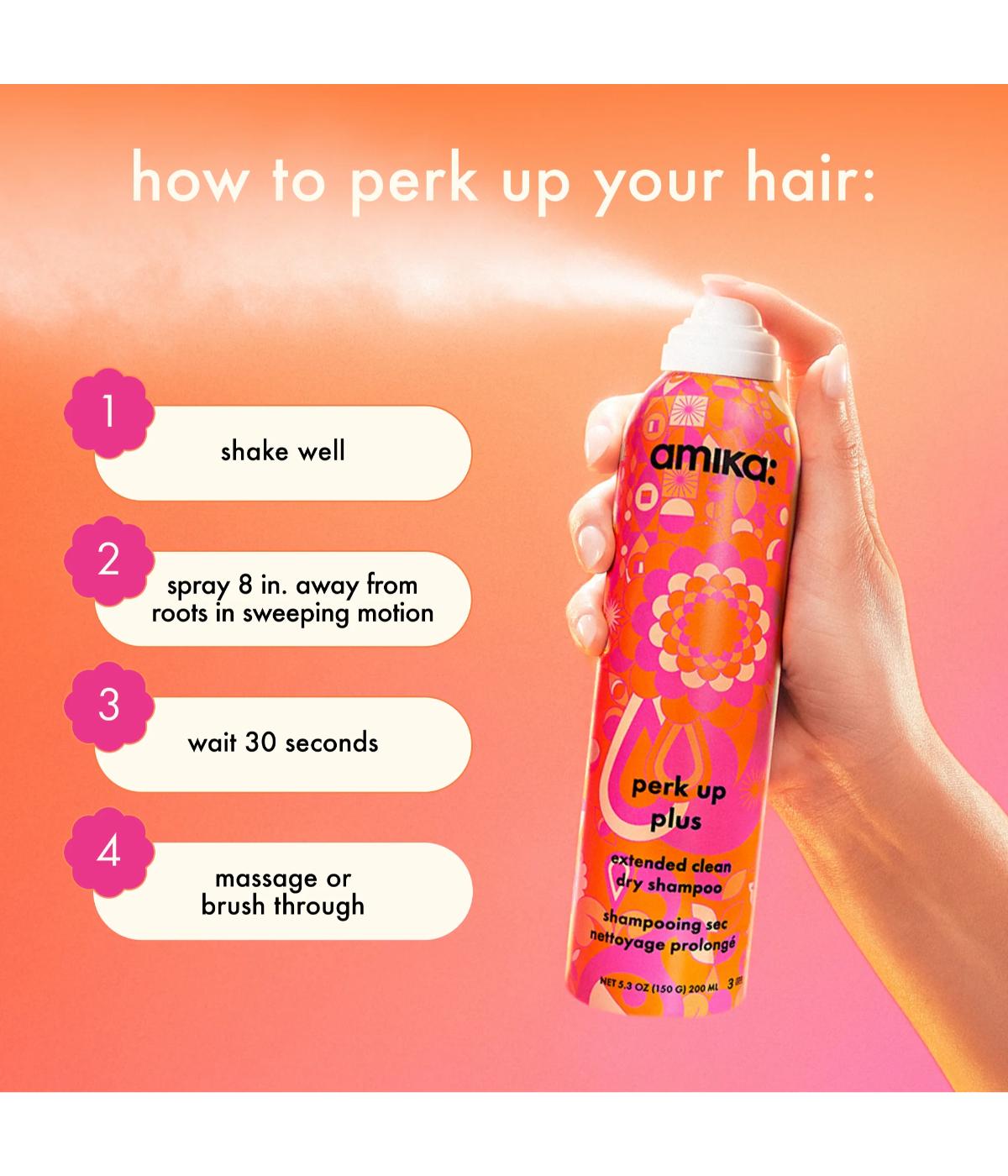 Amika Perk Up Plus Extended Clean Dry Shampoo 199ml
