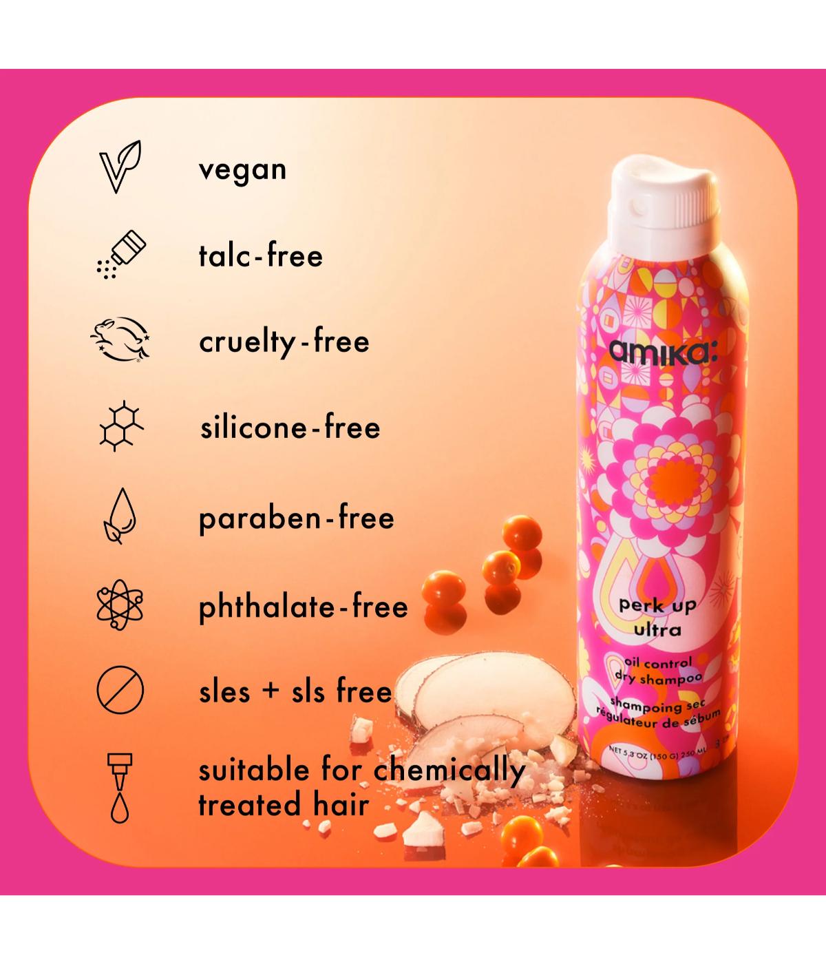 Amika Perk Up Plus Ultra Oil Control Dry Shampoo 365ml