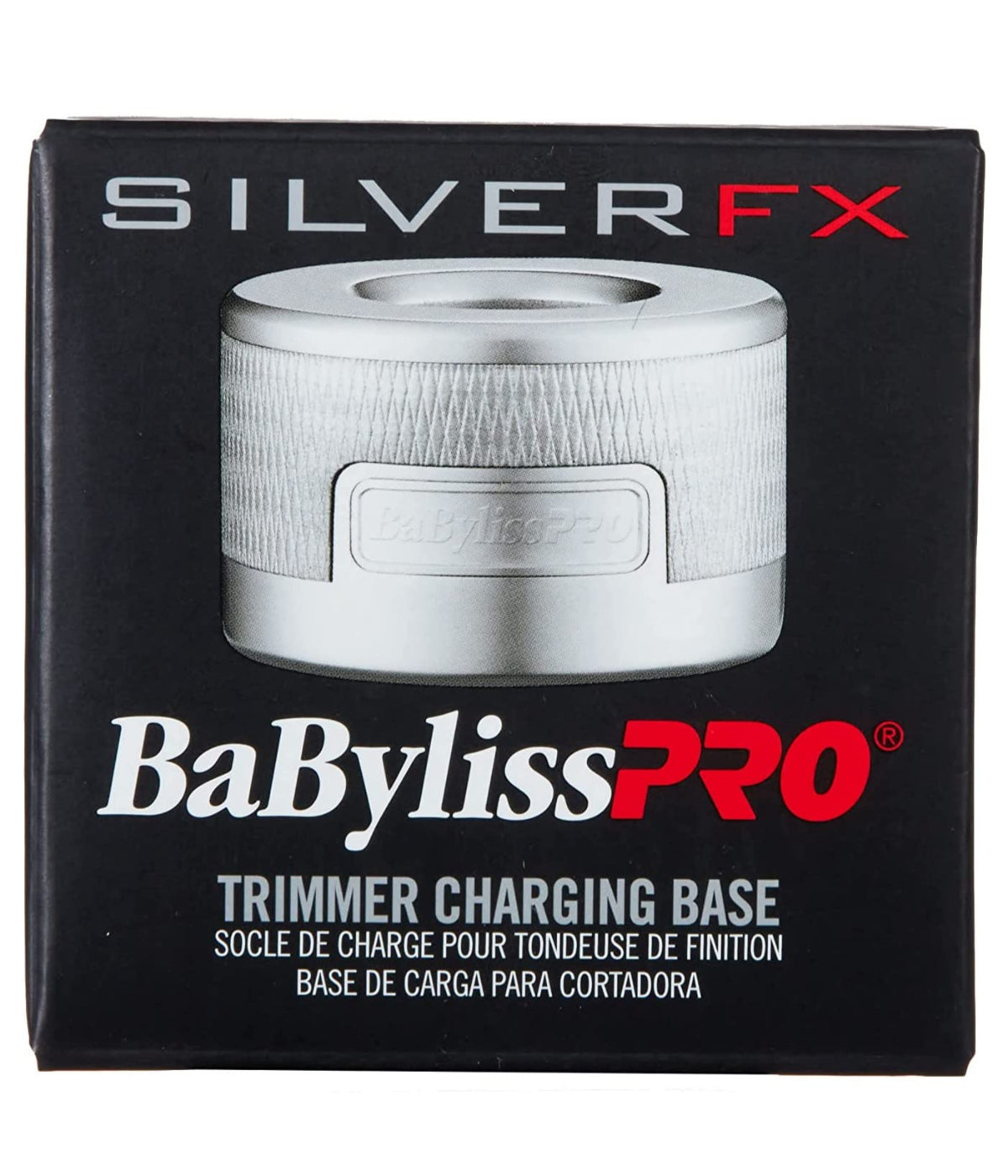 BaBylissPRO Metal Trimmer Silver Charging Base for FX787 Clipper