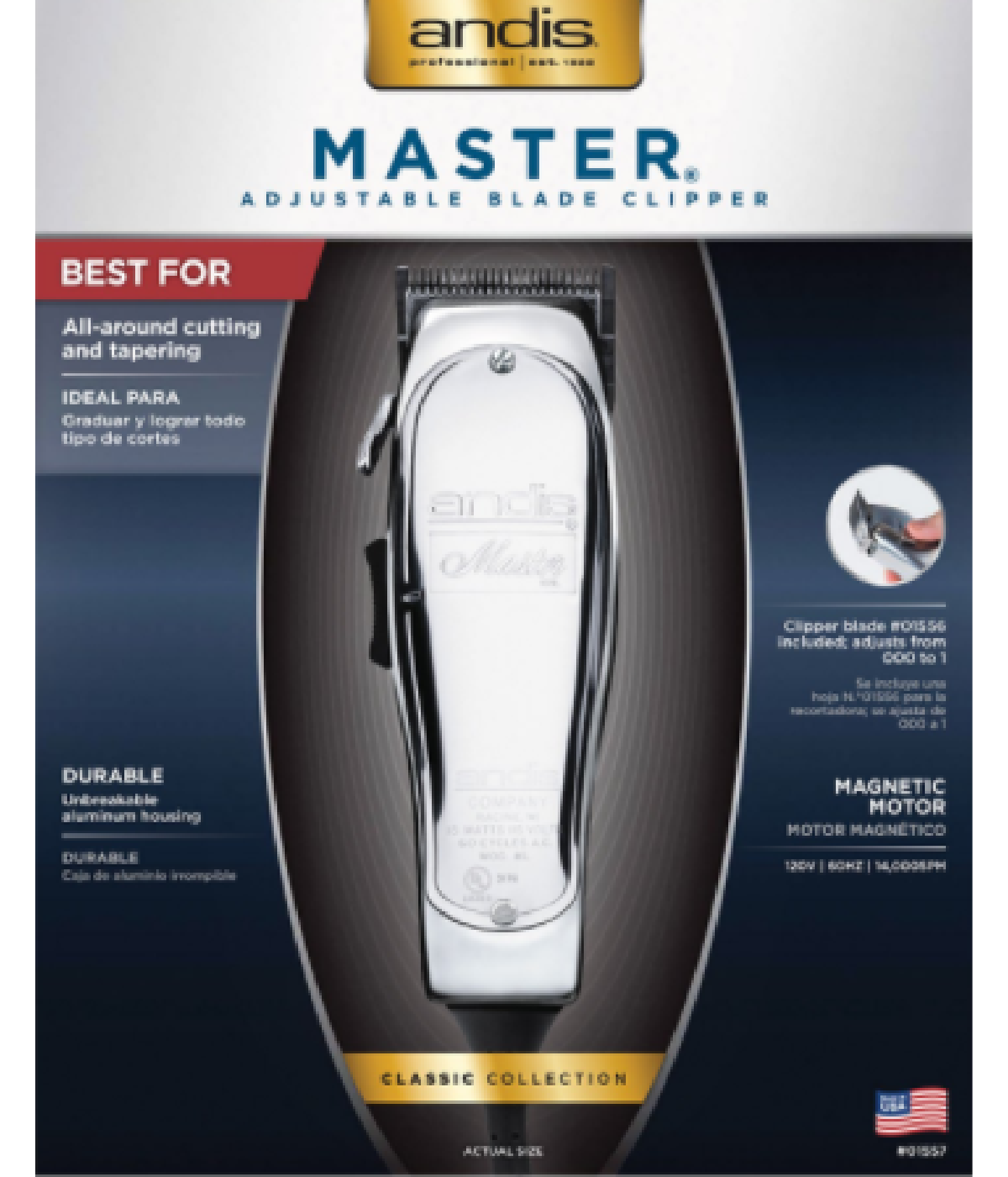 andis pro master packaging